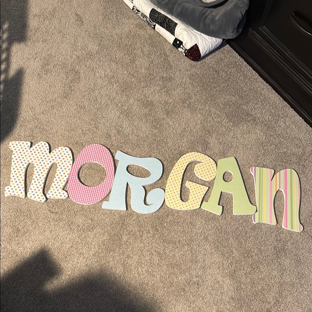 Colorful Wooden Name Letters